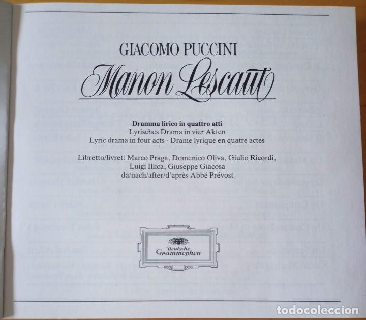 CDs de Música: PUCCINI MANON LESCAUT FRENI DOMINGO PHILARMONIA ORCHESTRA GIUSEPPE SINOPOLI - Foto 8 - 303043633