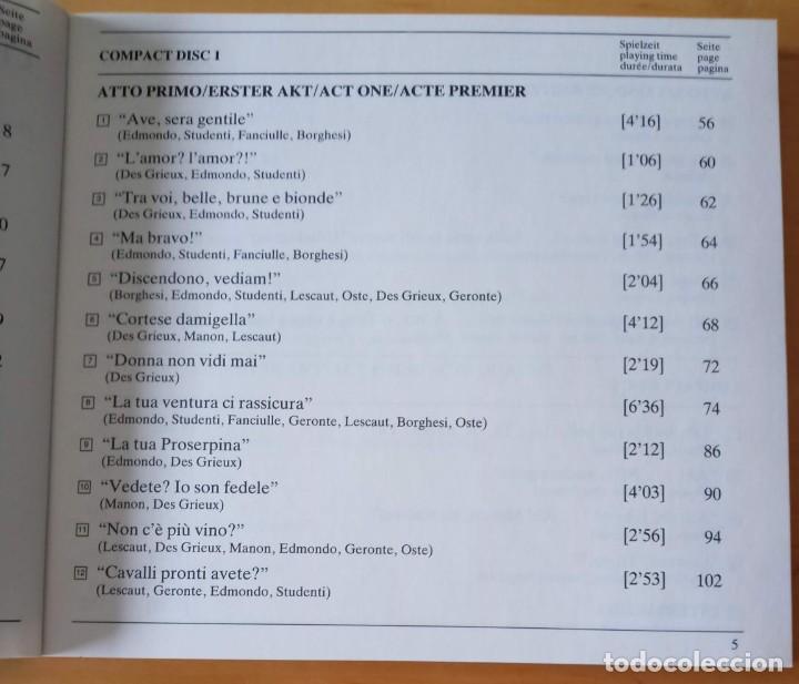 CDs de Música: PUCCINI MANON LESCAUT FRENI DOMINGO PHILARMONIA ORCHESTRA GIUSEPPE SINOPOLI - Foto 12 - 303043633