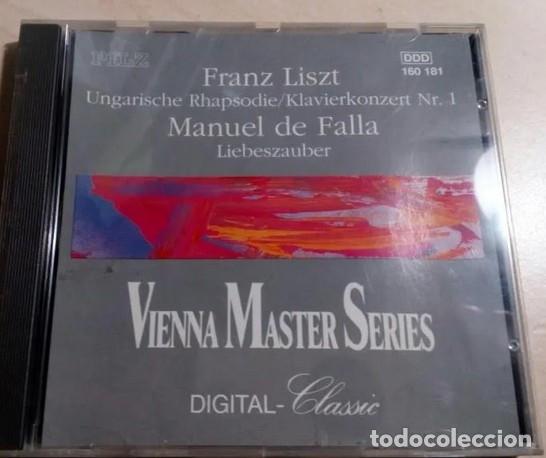 FRANZ LISZT.MANUEL DE FALLA.VIENA MASTER SERIES.PILZ.1991. (Música - CD's Clásica, Ópera, Zarzuela y Marchas)