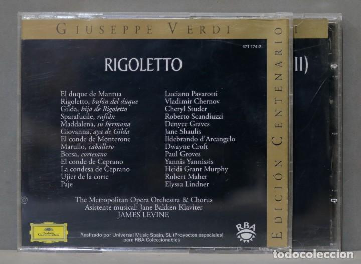 CDs de m&uacute;sica: 2 CD. RIGOLETTO. VERDI. LEVINE - Foto 2