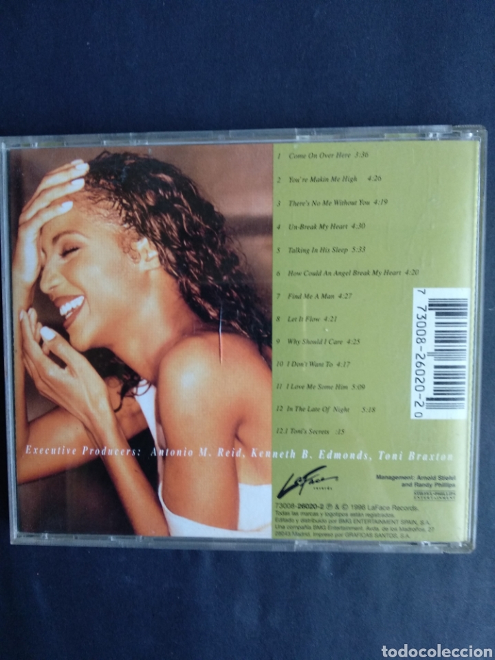 CDs de m&uacute;sica: *TONY BRAXTON, SECRETS, LA FACE RECORDS, 1996 - Foto 2
