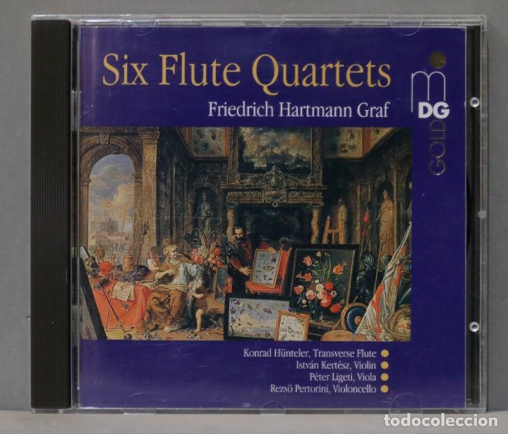 CDs de m&uacute;sica: CD. SIX FLUTE QUARTETS. GRAF - Foto 1