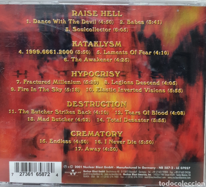 CDs de m&uacute;sica: NUCLEAR BLAST FESTIVALS 2000 - Foto 3