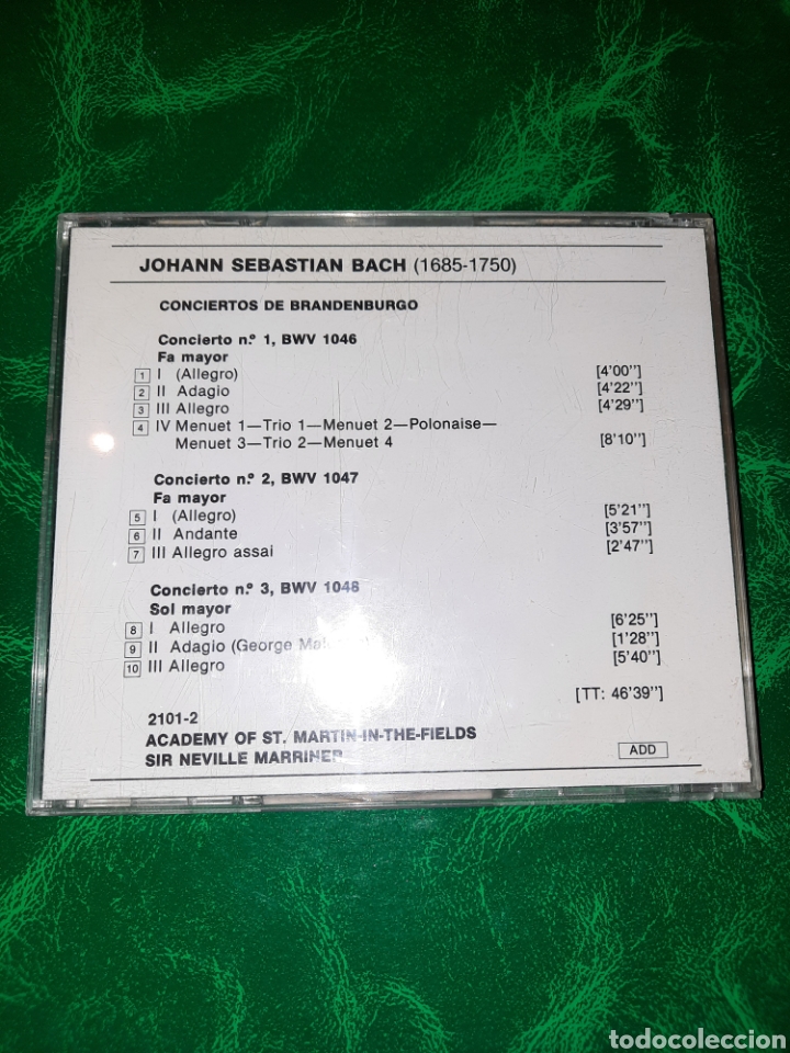 CDs de m&uacute;sica: CD BACH CONCIERTOS DE BRADENBURGO 1,2,3 - Foto 2