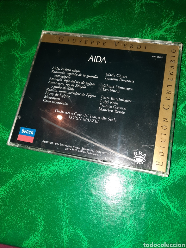 CDs de m&uacute;sica: CD AIDA(I), GIUSEPPE VERDI EDICI&Oacute;N CENTENARIO - Foto 2