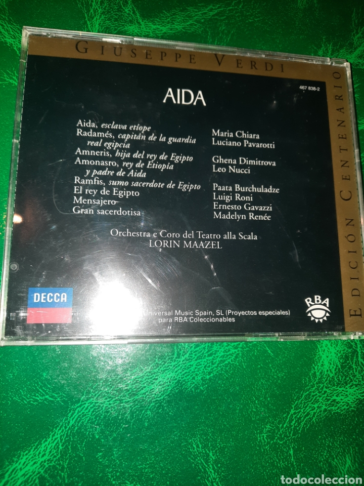 CDs de m&uacute;sica: CD AIDA (III), GIUSEPPE VERDI. EDICI&Oacute;N CENTENARIO - Foto 2