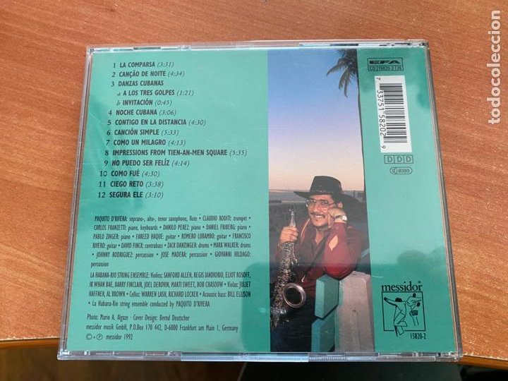 CDs de Música: PAQUITO DRIVERA (LA HABANA RIO CONEXION) CD 12 TRACK (CDIB21) - Foto 3 - 303314303