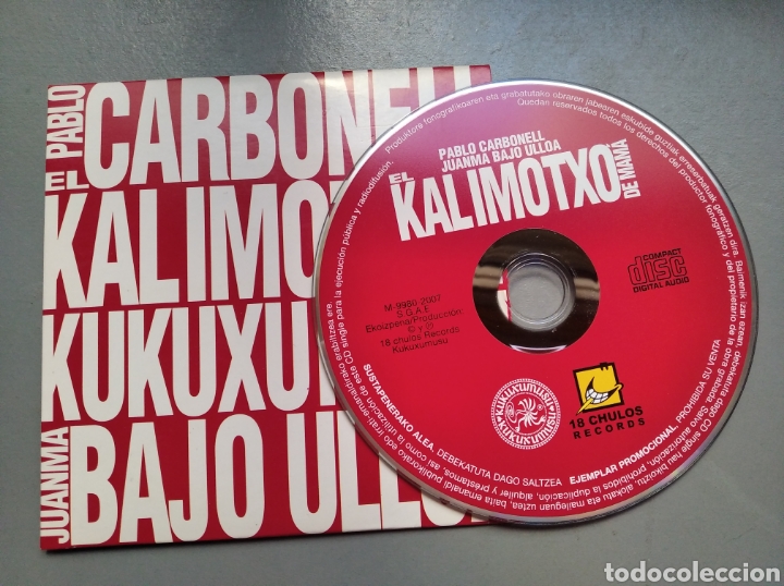 CDs de m&uacute;sica: Cd el kalimotxo de mana pablo carbonell - Foto 1