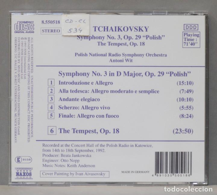 CDs de Música: CD. Wit. Symphony No. 3 ”Polish”. The Tempest Op. 18. Tchaikovsky - Foto 2 - 303441448
