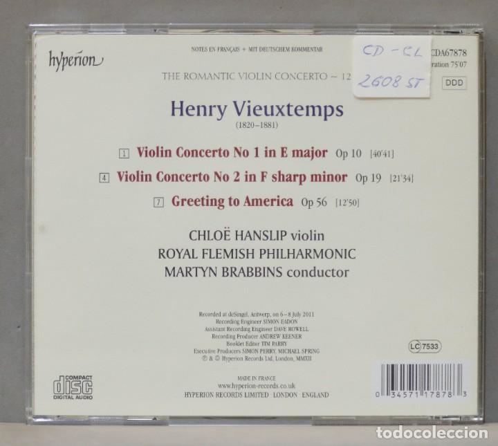 CDs de Música: CD. Brabbins. Violin Concerto No 1, Op 10. Violin Concerto No 2, Op 19. Greetings To America, Op. 56 - Foto 2 - 303442628