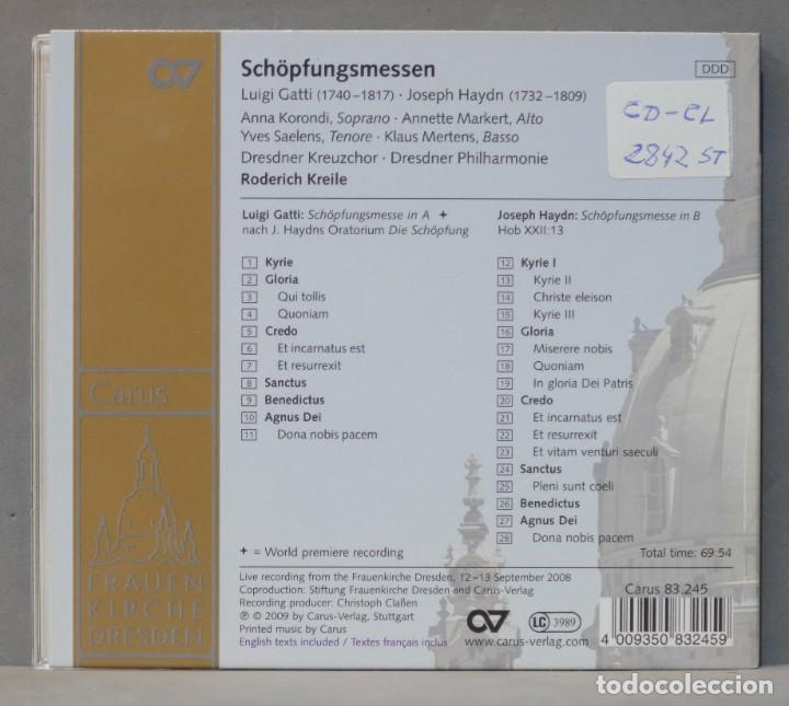 CDs de Música: CD. Haydn & Gatti. Creation Masses. KREILE - Foto 2 - 303443203