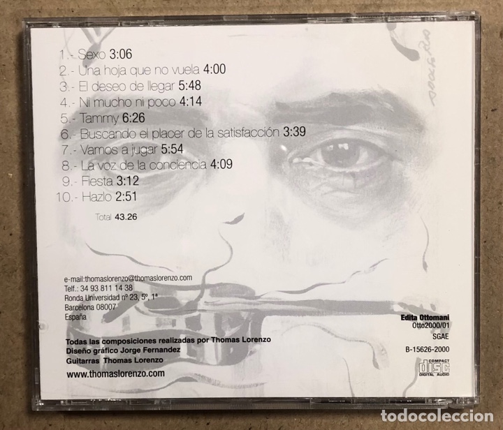 CDs de m&uacute;sica: THOMAS LORENZO &ldquo;EL DESEO&rdquo; (OTTOMANI 2000). CD. - Foto 2