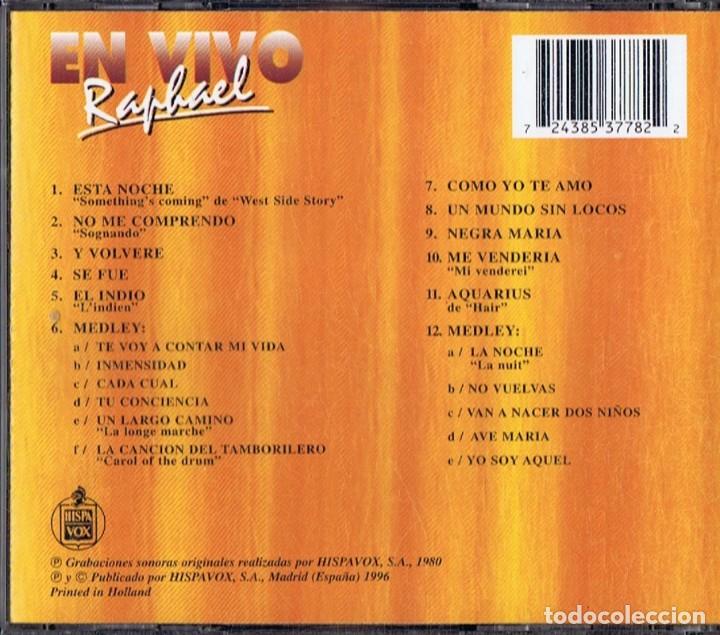CDs de m&uacute;sica: RAPHAEL &uml;EN VIVO&uml; - Foto 2