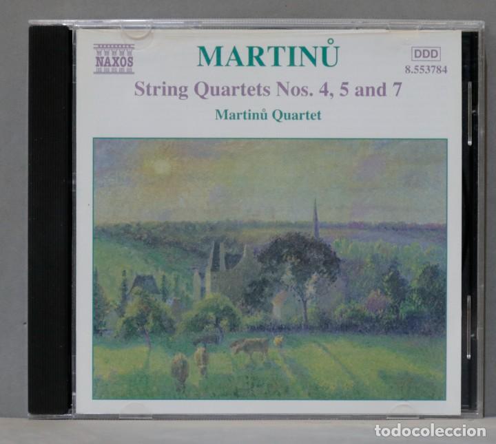 CDs de m&uacute;sica: CD. Martinů. Martinů Quartet &ndash; String Quartets Nos. 4, 5 And 7 - Foto 1