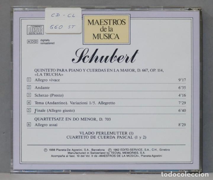 CDs de m&uacute;sica: CD. SCHUBERT. D 667 OP 114. D. 703 - Foto 2
