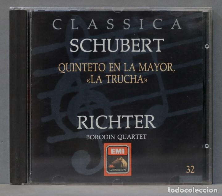 CDs de m&uacute;sica: CD. SCHUBERT. QUINTETO EN LA MAYOR. RICHTER - Foto 1