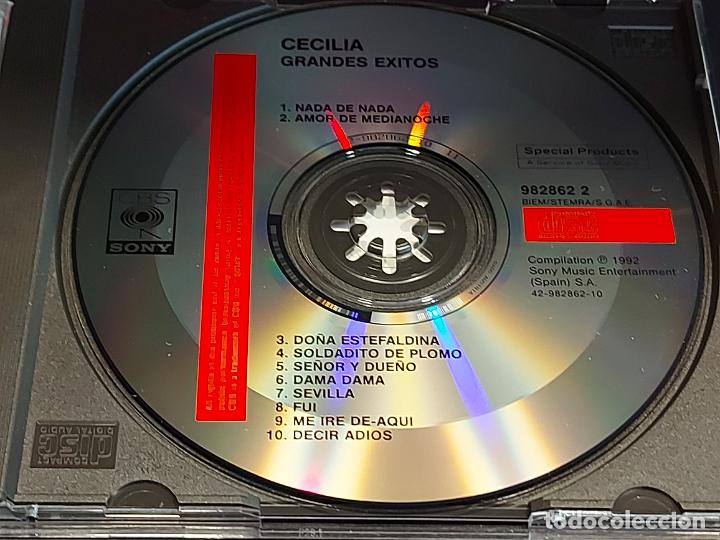 CDs de Música: CECILIA / GRANDES ÉXITOS / CD - CBS-SONY - 982862 2 / 10 TEMAS / IMPECABLE. - Foto 2 - 303824288