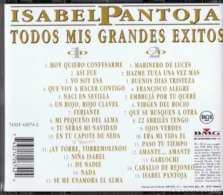 CDs de m&uacute;sica: ISABEL PANTOJA TODOS MIS GRANDES &Eacute;XITOS - Foto 2