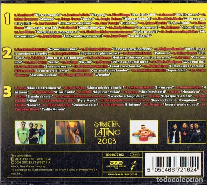 CDs de m&uacute;sica: CARACTER LATINO 2003 (3 CD) - Foto 2