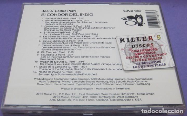 CDs de m&uacute;sica: Joel & Cedric Perri - El Condor Del Indio - CD - Foto 2