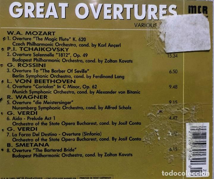 CDs de m&uacute;sica: Various &ndash; Great Overtures - MCR Classic - CD, Compilation - Netherlands - Foto 3