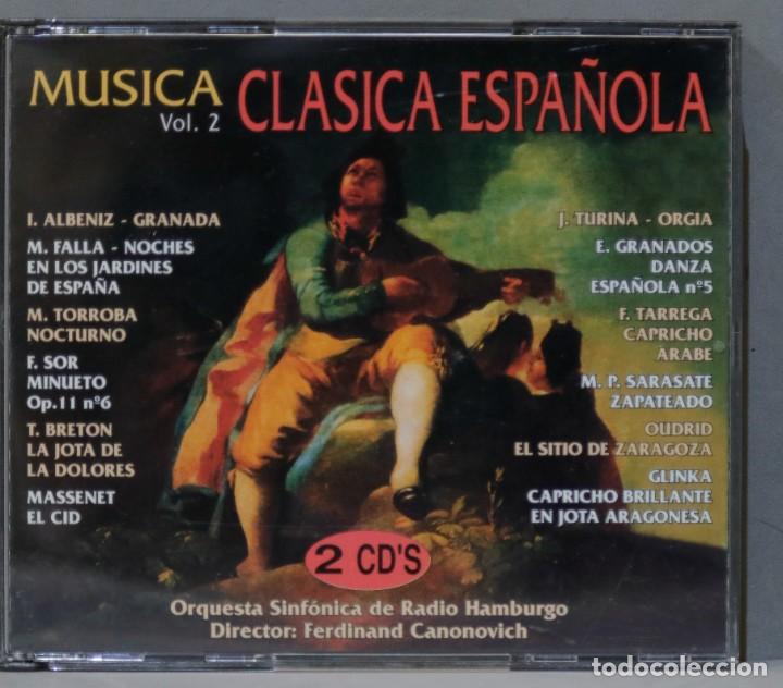 CDs de m&uacute;sica: 2 CD. MUSICA CLASICA ESPA&Ntilde;OLA VOL.2