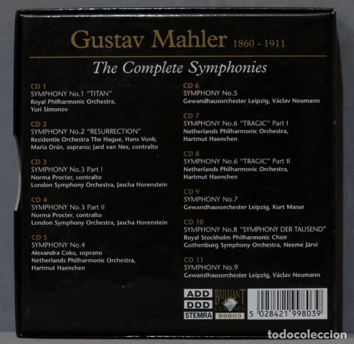 CDs de m&uacute;sica: 11 CD. THE COMPLETE SYMPHONIES. MAHLER - Foto 2