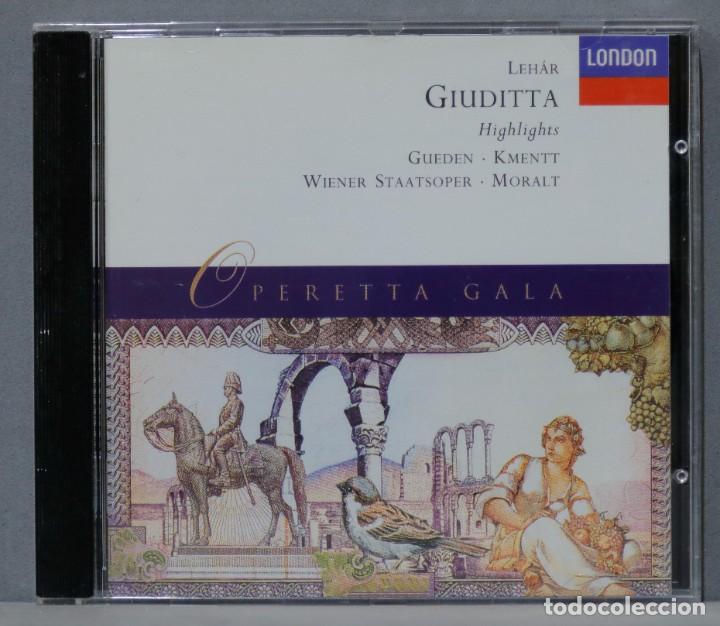 CDs de m&uacute;sica: CD. GIUDITTA. LEHAR. MORALT - Foto 1