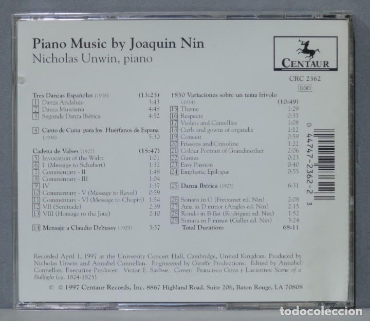 CDs de m&uacute;sica: CD. PIANO MUSIC. NIN. UNWIN - Foto 2
