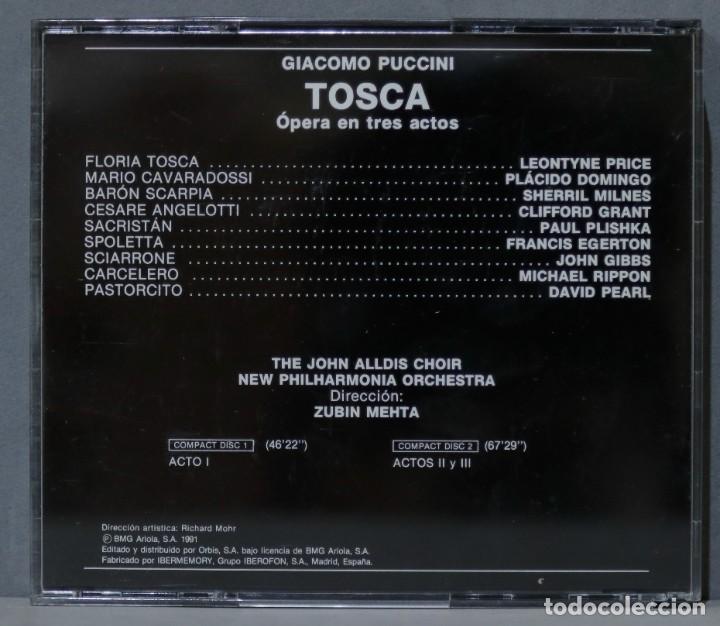 CDs de m&uacute;sica: 2. TOSCA. PUCCINI. MEHTA - Foto 2