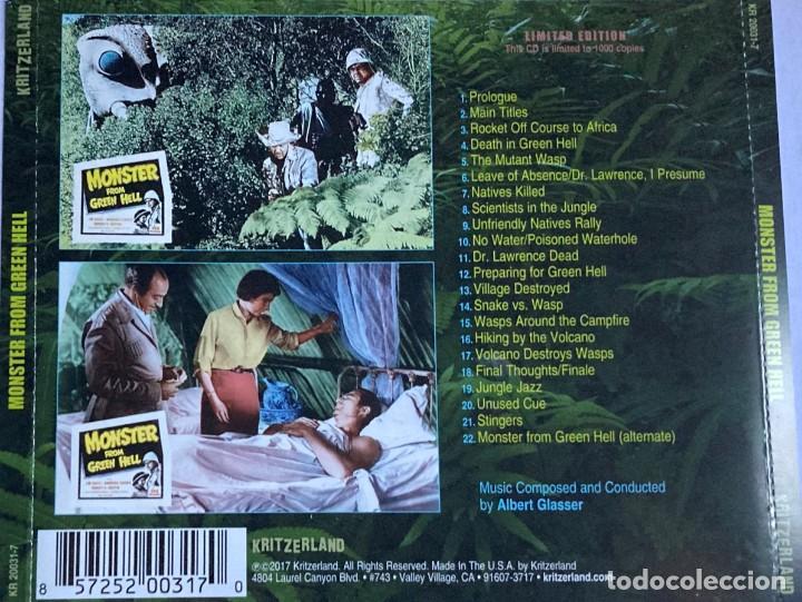 CDs de Música: MONSTER FROM GREEN HELL / Albert Glasser CD BSO - KRITZERLAND - Foto 2 - 304141763