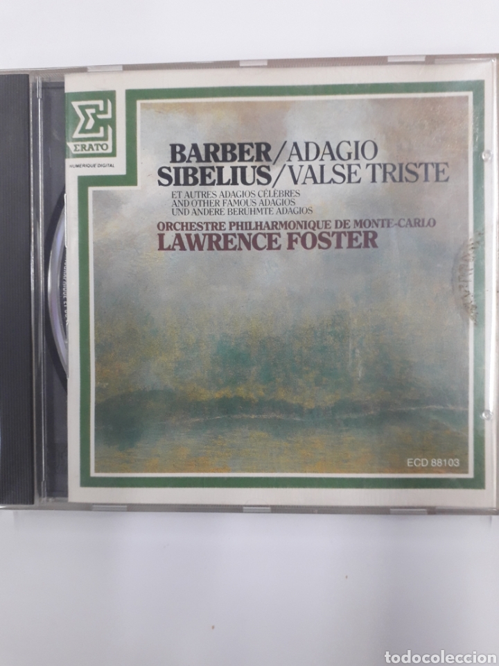 CDs de m&uacute;sica: BARBER / SIBELIUS. Adagio Valses - Foto 1