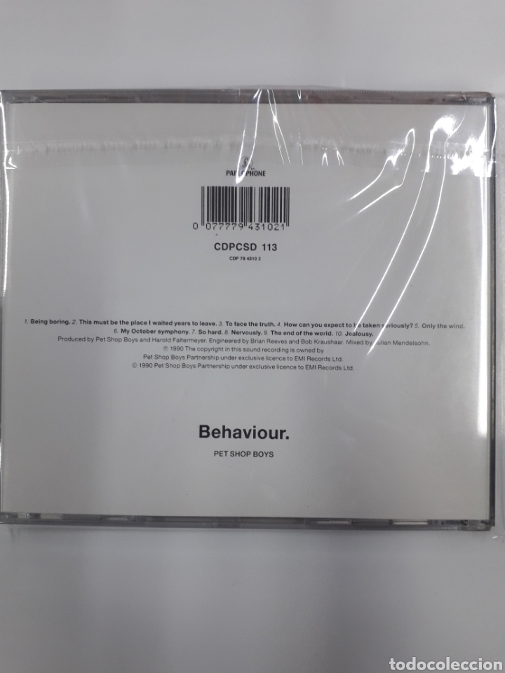 CDs de m&uacute;sica: Pet Shop Boys. Behaviour. - Foto 2