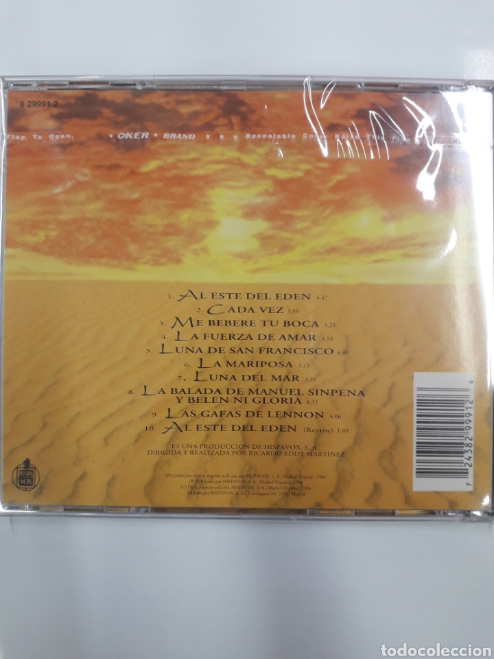CDs de m&uacute;sica: Paloma San Basilio. Al &eacute;ste del Ed&eacute;n. - Foto 2