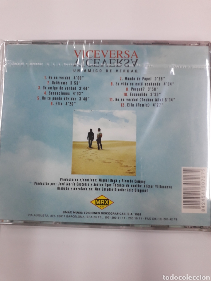 CDs de m&uacute;sica: Viceversa. Un amigo de verdad. - Foto 2