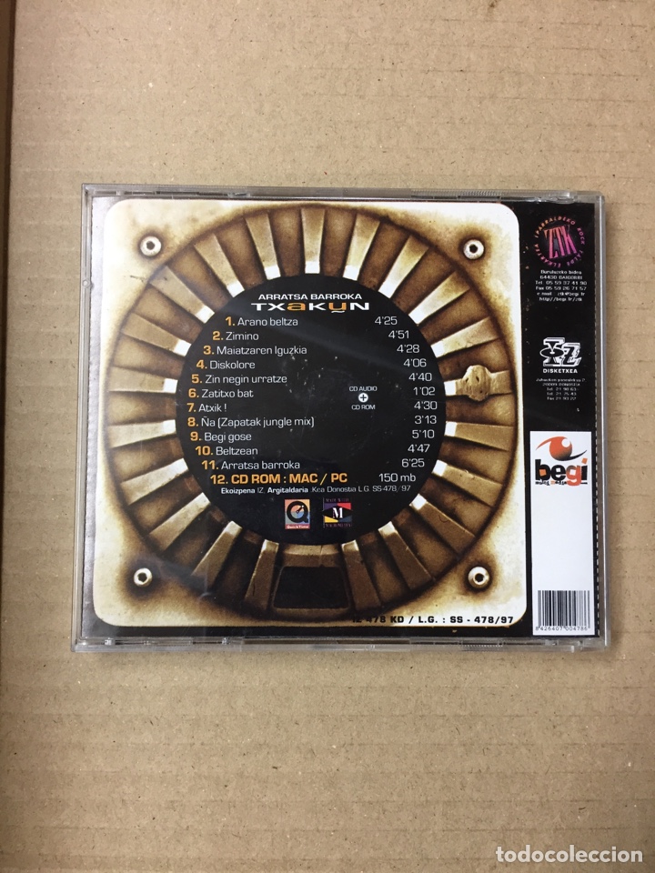 CDs de m&uacute;sica: CD ARRATSA BARROKA. TXAKUN - Foto 2