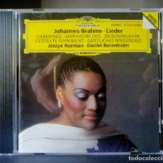 CDs de Música: JESSYE NORMAN - DANIEL BARENBOIM (PIANO) JOHNNES BRAHMS (VER CONTENIDO) CD. Lote 306232458
