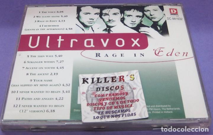 CDs de m&uacute;sica: Ultravox - Rage in Eden - CD - Foto 2