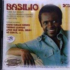 CDs de Musique: BASILIO – TODOS SUS SINGLES - NOVOLA / ZAFIRO (1969 - 1978) - 2 X CD, ALBUM, COMPILATION, REMASTERED. Lote 306515878