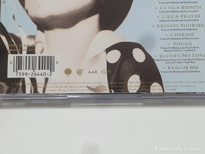 CDs de m&uacute;sica: CD - MADONNA - THE IMMACULATE COLLECTION - COMO NUEVO - Foto 5