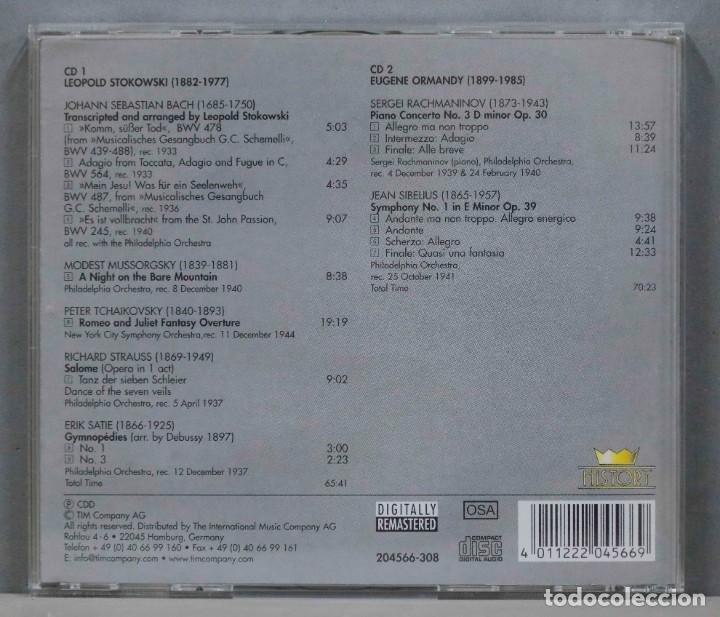 CDs de m&uacute;sica: 2 CD. STOKOWSKI. ORMANDY. THE 20TH CENTURY MAESTROS - Foto 2