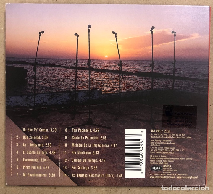 CDs de m&uacute;sica: VOCAL SAMPLING &ldquo;CAMBIO DE TIEMPO &ldquo; (DECCA 2001). CD DIGIPACK. - Foto 2