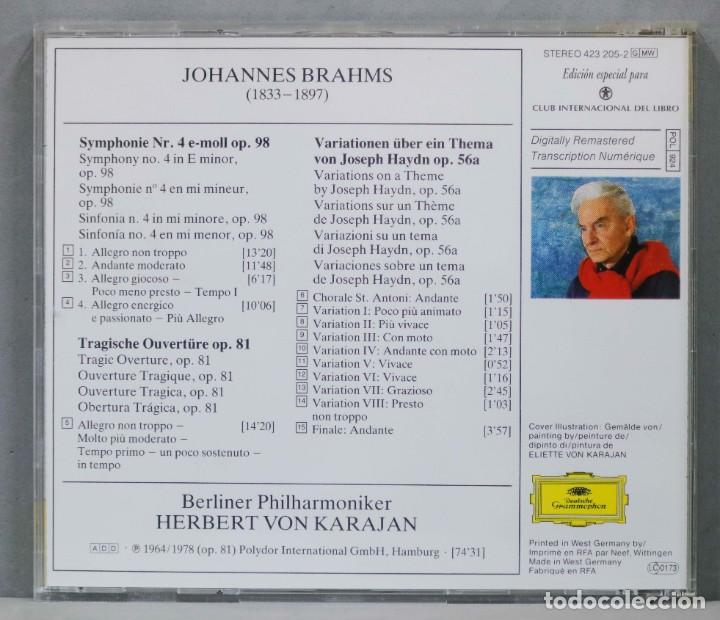 CDs de m&uacute;sica: CD. BRAHMS. KARAJAN-EDITION - Foto 2