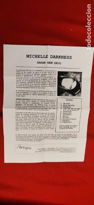Musik-CDs: Hoja promocional Michelle Darkness 'Brand new drug'