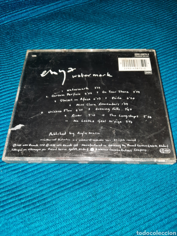 CDs de m&uacute;sica: CD ENYA WATER MARK - Foto 2