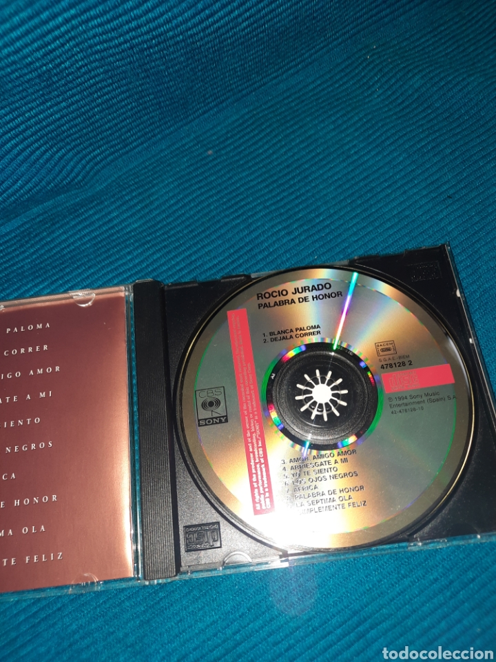 CDs de m&uacute;sica: CD ROC&Iacute;O JURADO, PALABRA DE HONOR - Foto 3