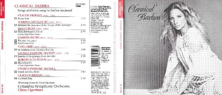 CDs de m&uacute;sica: BARBRA STREISAND - CLASSICAL BARBRA - Foto 1