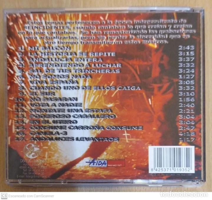 CDs de m&uacute;sica: REINCIDENTES (LOS AUTENTICOS) CD 1998 - Foto 2
