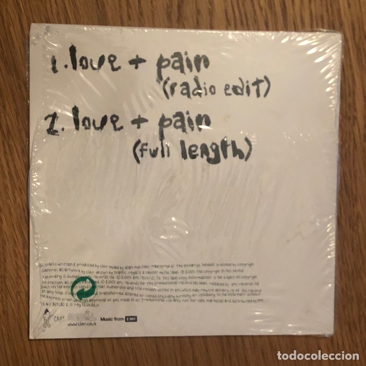 CDs de m&uacute;sica: Clor - Love + Pain - cd single - Foto 2