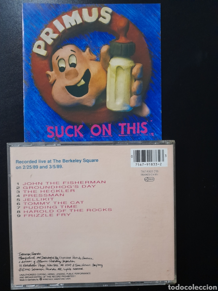 CDs de m&uacute;sica: PRIMUS, SUCK ON THIS - Foto 1